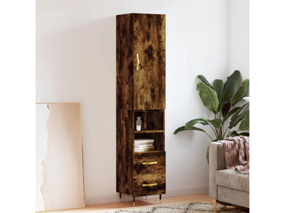 Brown Engineered Wood Sideboard, 34.5 x 34 x 180 cm