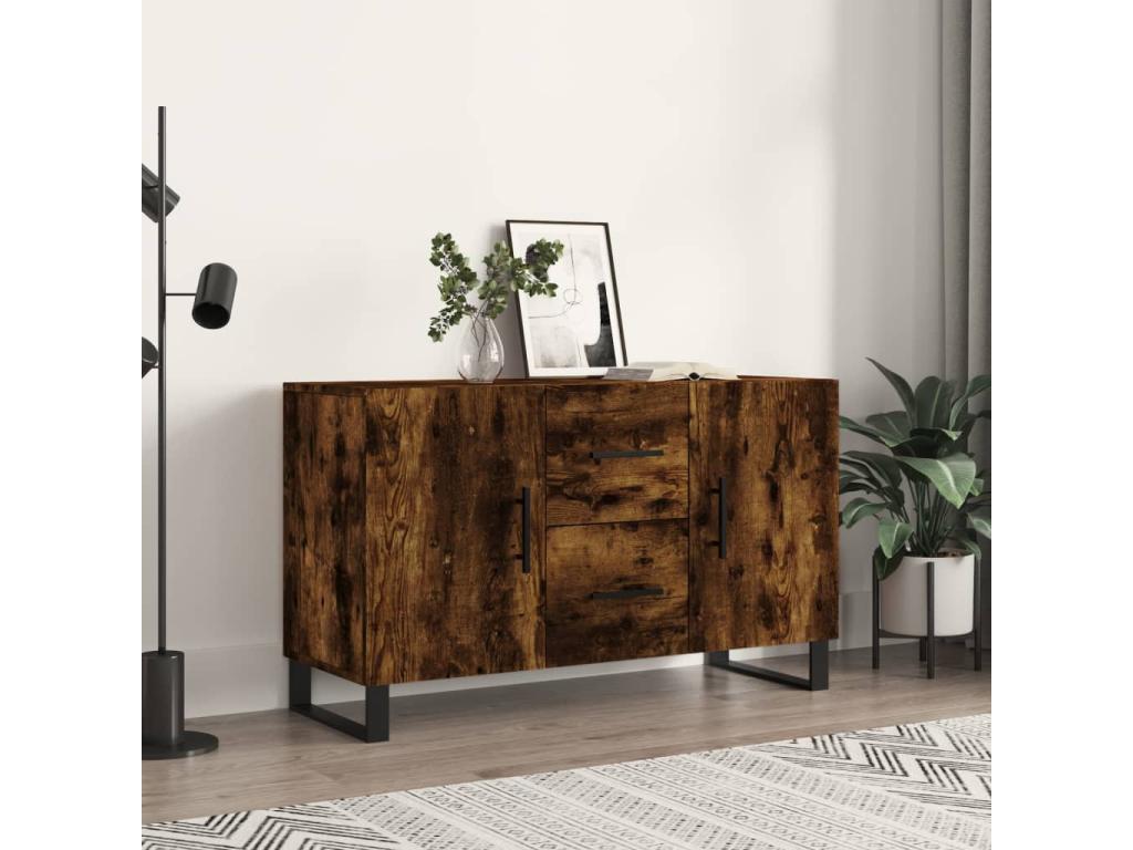 Brown Engineered Wood Sideboard, 100 x 36 x 60 cm