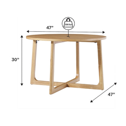 Middlebrook 5 Piece Solid Wood Dining Table Set w/ Dual Material Chairs