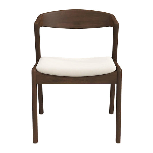 Solid Wood Cream Dining Chair (Set Of 2)
