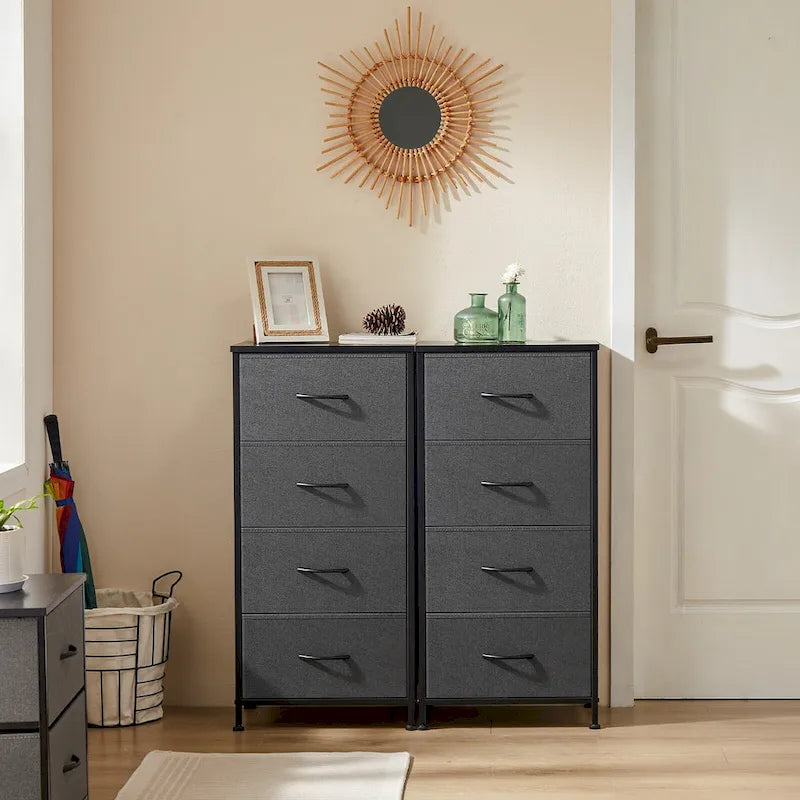 4-Drawer Fabric Dresser, Foldable Storage Cabinet Organizer