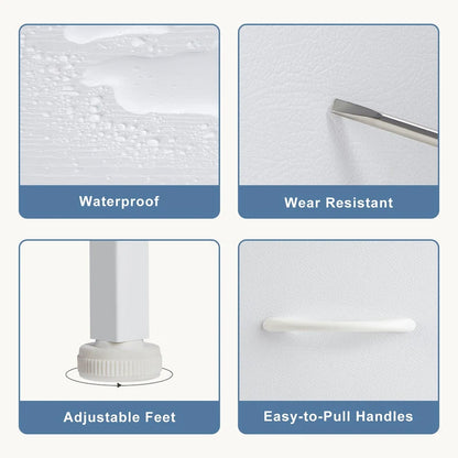 4-Drawer Fabric Dresser, Foldable Storage Cabinet Organizer