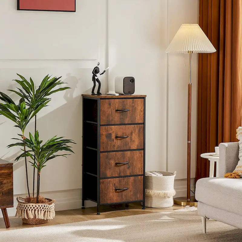 4-Drawer Fabric Dresser, Foldable Storage Cabinet Organizer