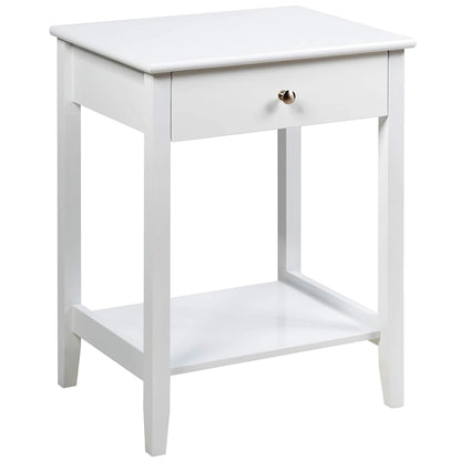 Costway Nightstand End Table Storage Display Bedroom Furniture Drawer