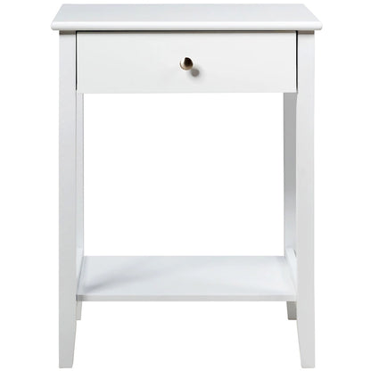 Costway Nightstand End Table Storage Display Bedroom Furniture Drawer