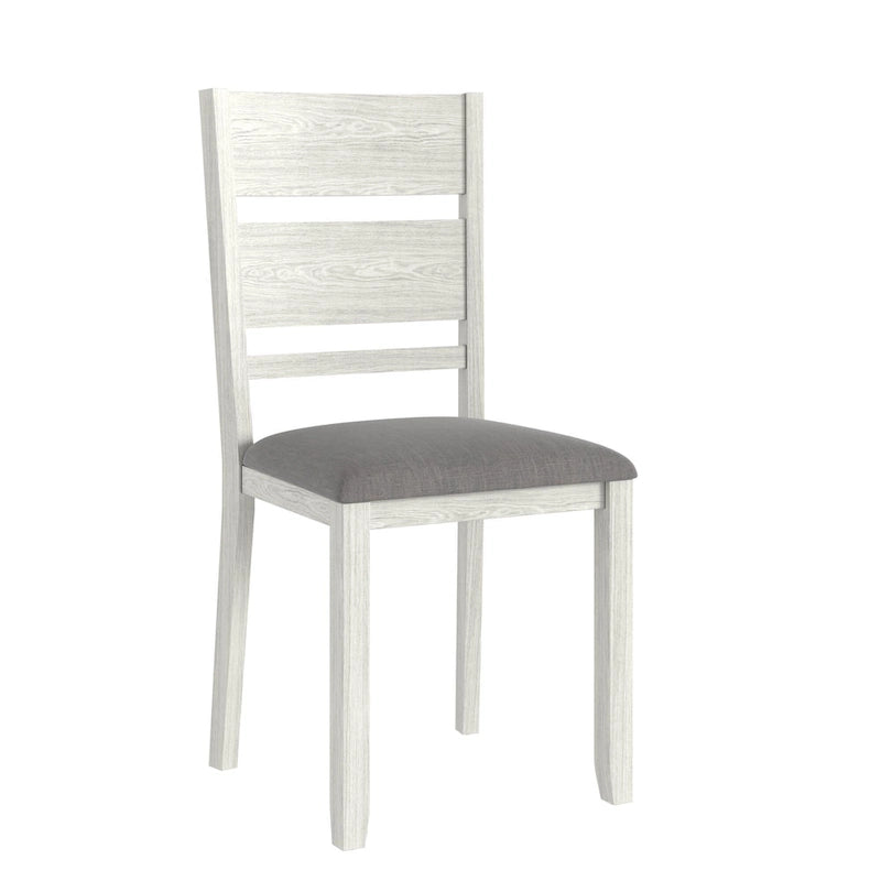 VECELO 7-Piece Dining Table Set, Thickened Solid Wood Rectangular Extendable Dining Table & 6 Solid Wood Dining Chairs