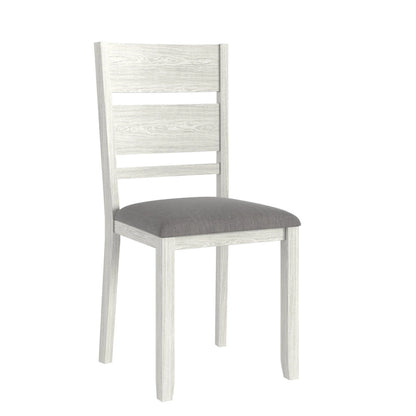 VECELO 7-Piece Dining Table Set, Thickened Solid Wood Rectangular Extendable Dining Table & 6 Solid Wood Dining Chairs