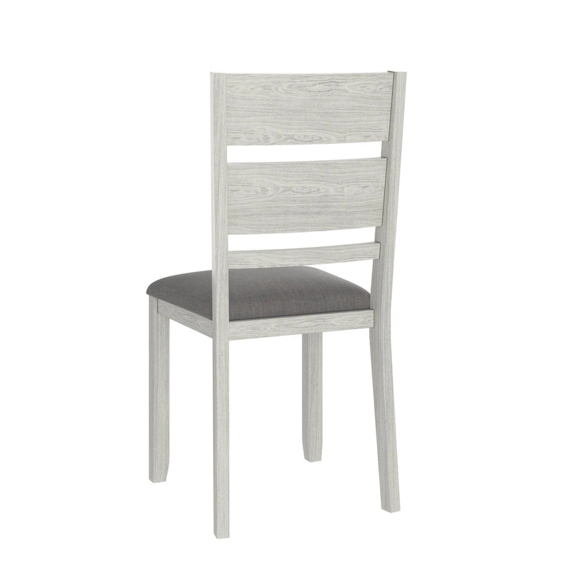 VECELO 7-Piece Dining Table Set, Thickened Solid Wood Rectangular Extendable Dining Table & 6 Solid Wood Dining Chairs