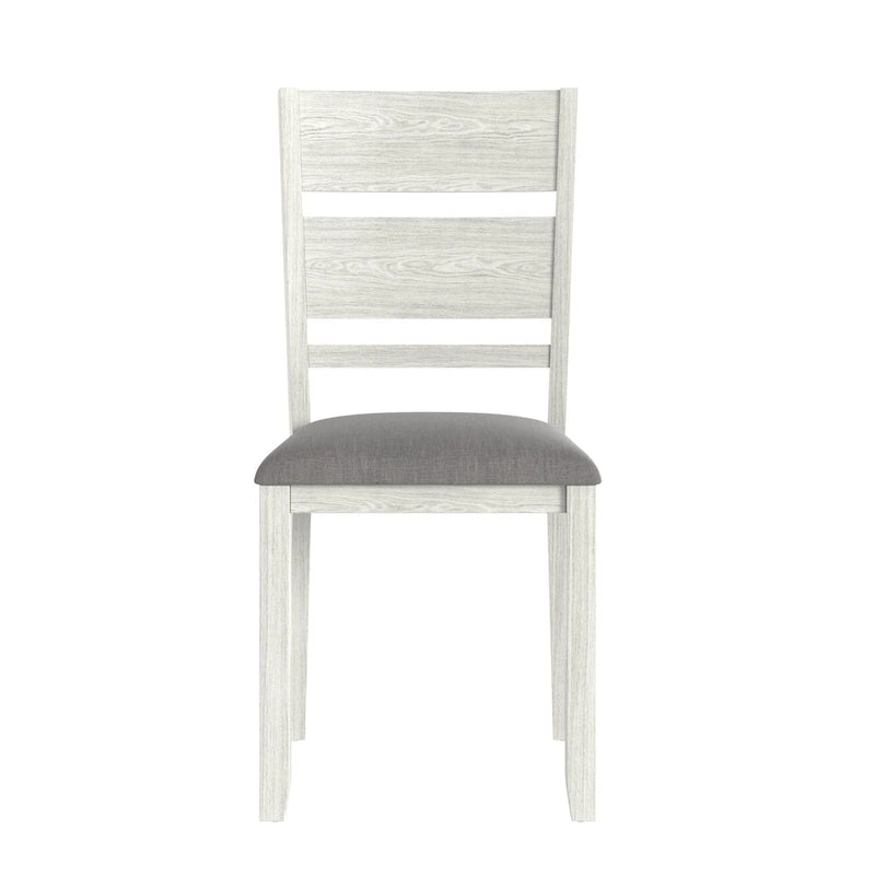 VECELO 7-Piece Dining Table Set, Thickened Solid Wood Rectangular Extendable Dining Table & 6 Solid Wood Dining Chairs