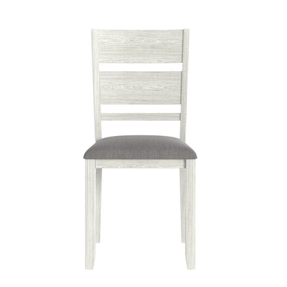 VECELO 7-Piece Dining Table Set, Thickened Solid Wood Rectangular Extendable Dining Table & 6 Solid Wood Dining Chairs