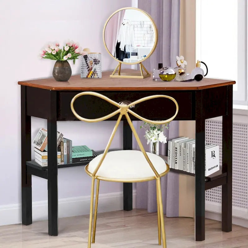 Gymax Corner Computer Desk Laptop Writing Table Workstation W/ Drawer