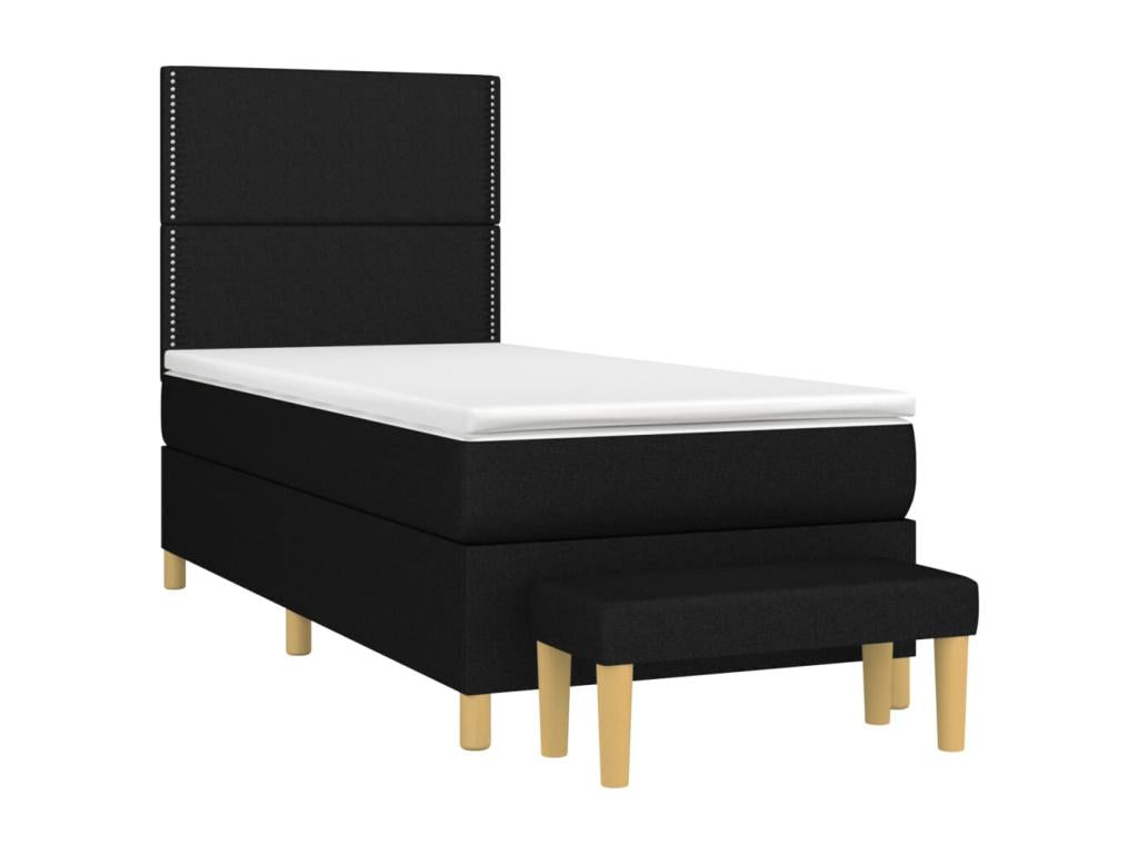 Black Fabric Mattress, 80 x 200 cm