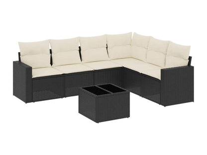 Black Woven Resin Wicker Outdoor Furniture Set - dlz1766456458302