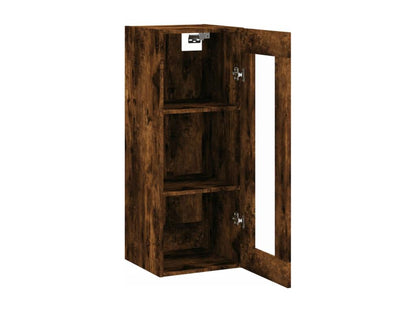 Brown Oak Wood Wardrobe, 34.5 x 34 x 90 cm
