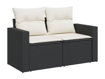 Black Woven Resin Wicker Outdoor Furniture Set - dlz1766456285498