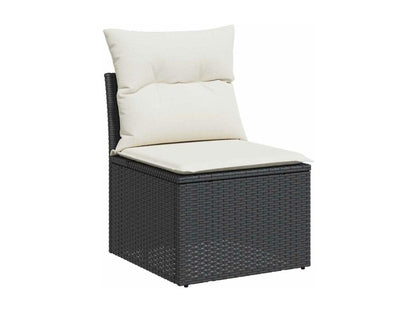 Black Woven Resin Wicker Outdoor Furniture Set