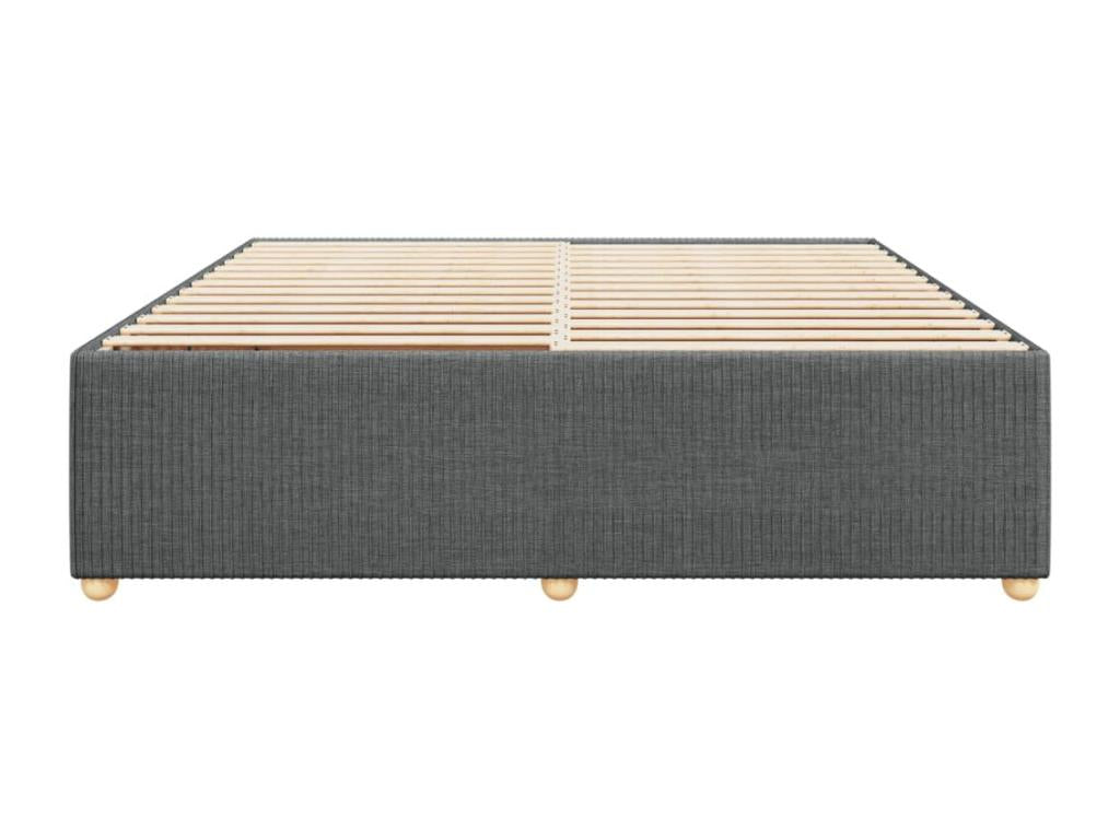 Gray Fabric Bed Frame, 200 x 200 cm