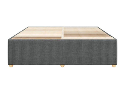 Gray Fabric Bed Frame, 200 x 200 cm