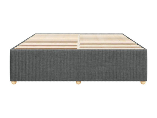 Gray Fabric Bed Frame, 200 x 200 cm