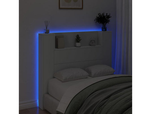 White Headboard Wardrobe, 120 x 16.5 x 103.5 cm