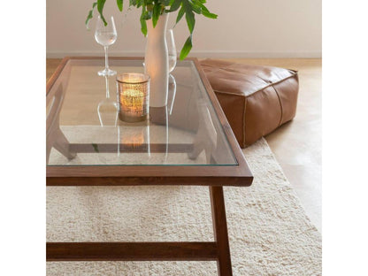 Brown Glass Coffee Table