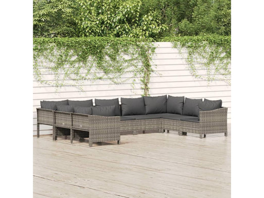 Gray Woven Resin Wicker Outdoor Furniture Set - dlz1766456794862