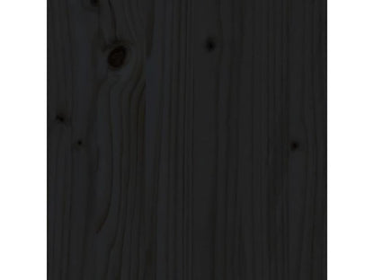 Black Solid Wood Home Furniture, 205.5 x 4 x 100 cm