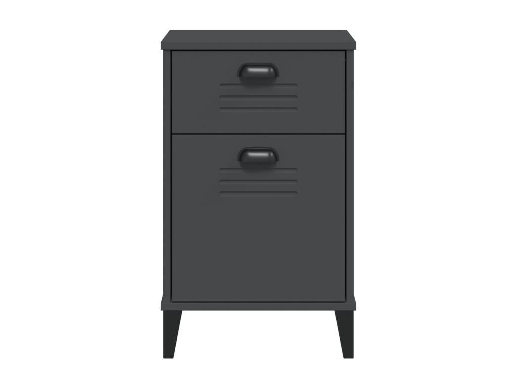 Anthracite Pine Wood Table