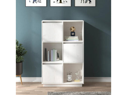 White Solid Wood Sideboard, 74 x 35 x 117 cm