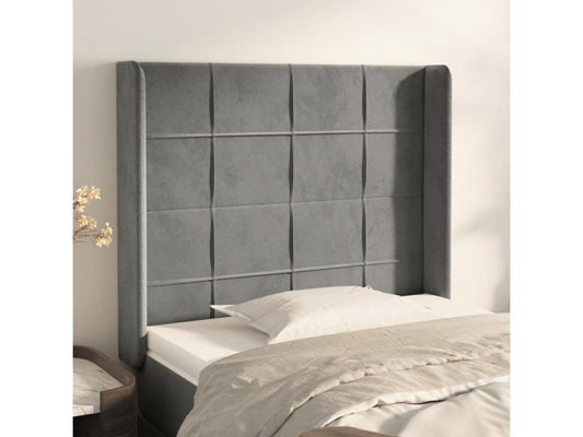 Gray Velvet Home Furniture, 93 x 16 x 118 cm