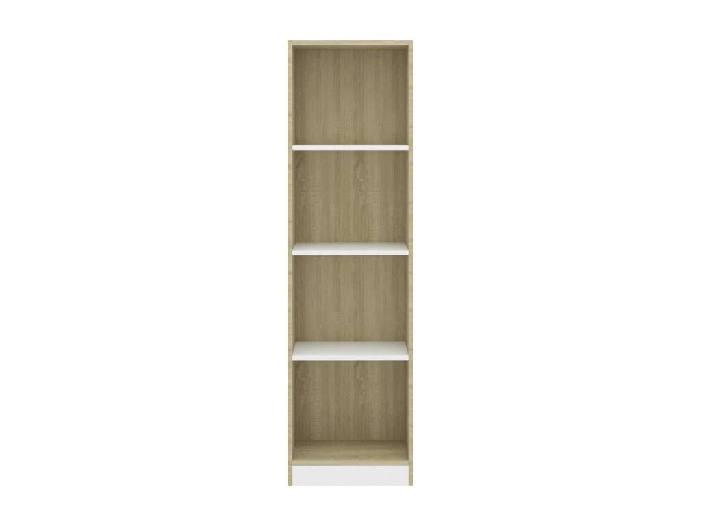 White Oak Wood Bookcase, 40 x 24 x 142 cm