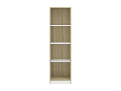 White Oak Wood Bookcase, 40 x 24 x 142 cm
