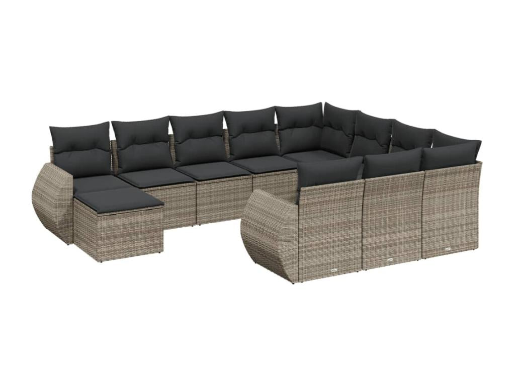 Gray Woven Resin Wicker Outdoor Furniture Set - dlz1766456535109