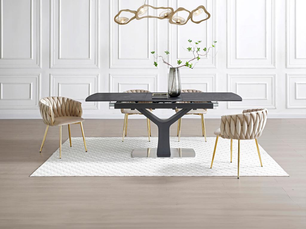 Beige Velvet Home Furniture - dlz1766456860686