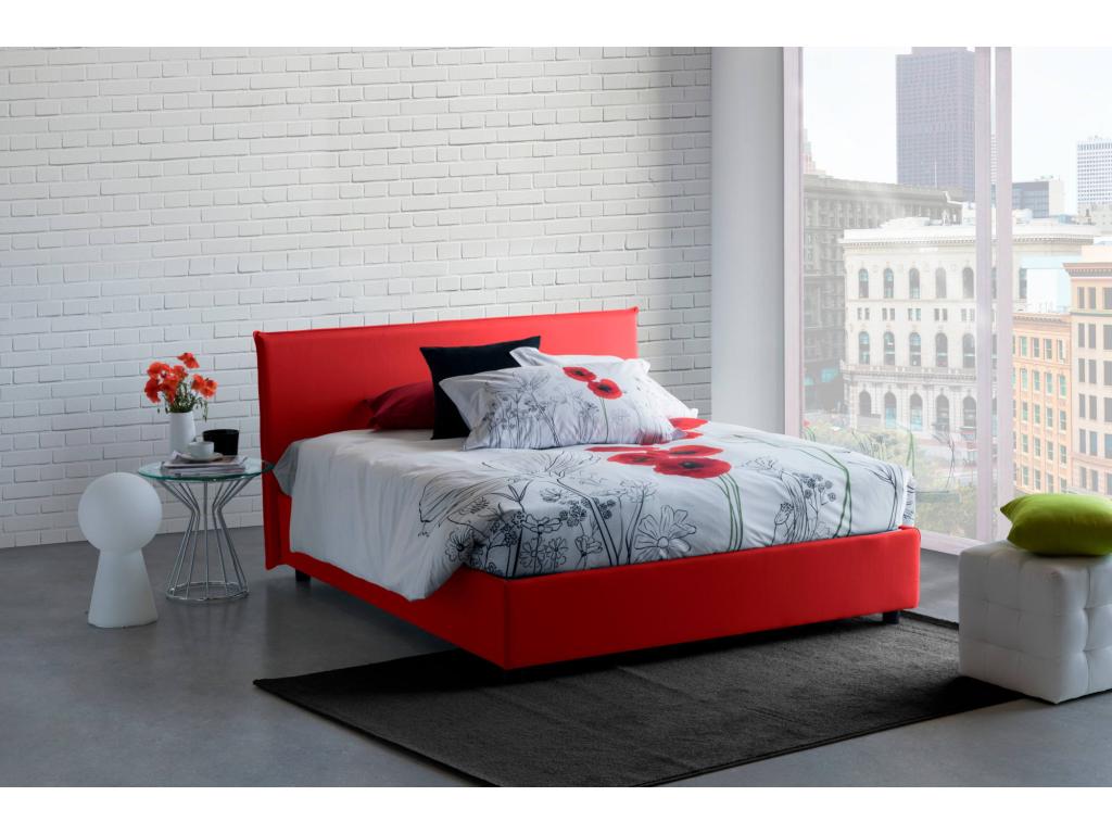 Red Fabric Mattress, 120 x 190 cm