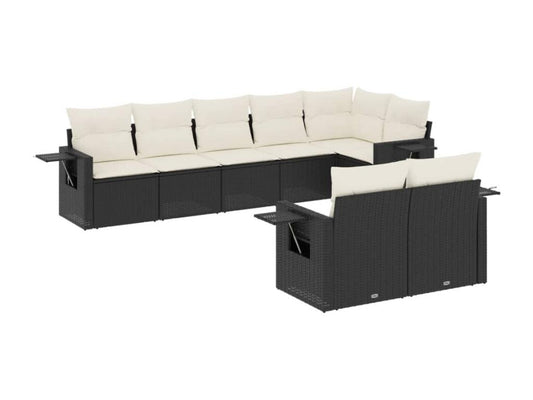 Black Woven Resin Wicker Outdoor Furniture Set - dlz1766456603408
