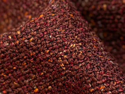 Red Fabric Accent Chair