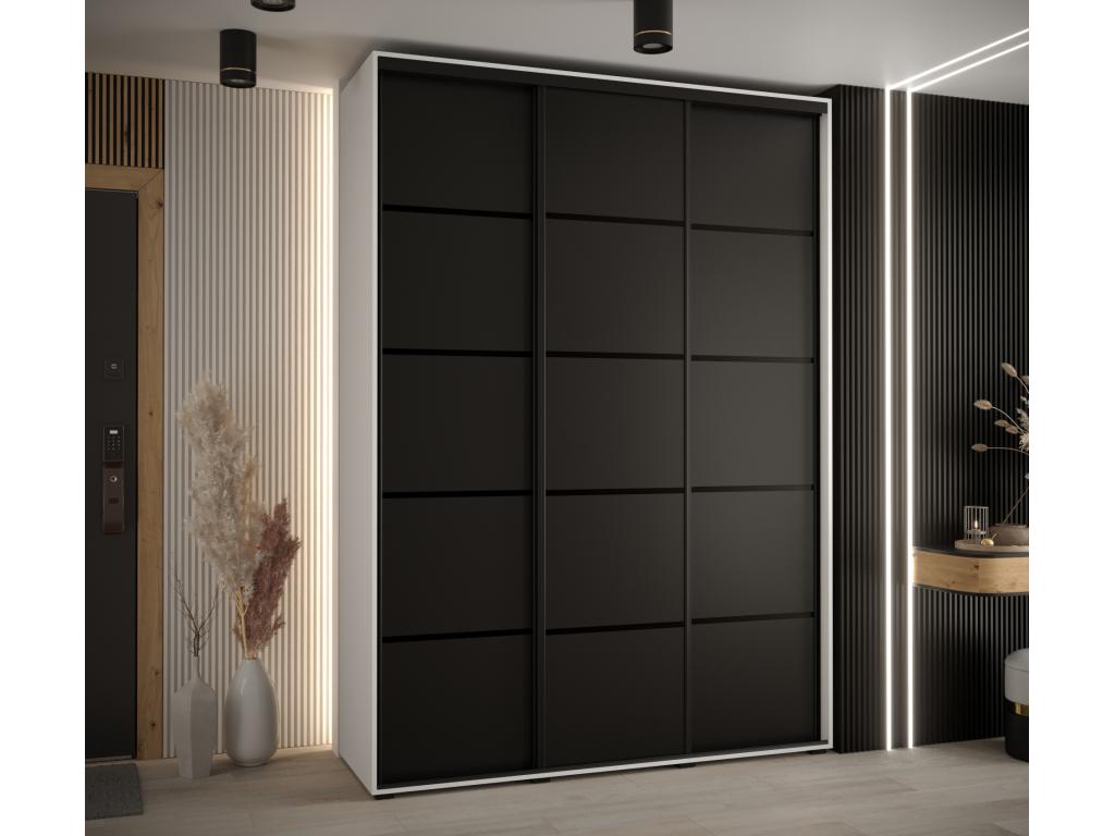 Black Wardrobe, 180 x 60 x 235.2 cm