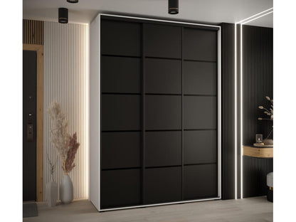 Black Wardrobe, 180 x 60 x 235.2 cm