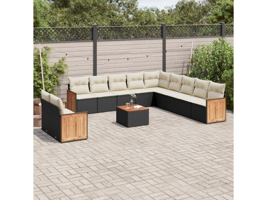 Black Woven Resin Wicker Outdoor Furniture Set - dlz1766456884938