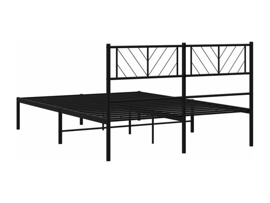 Black Metal Bed Frame, 120 x 200 cm