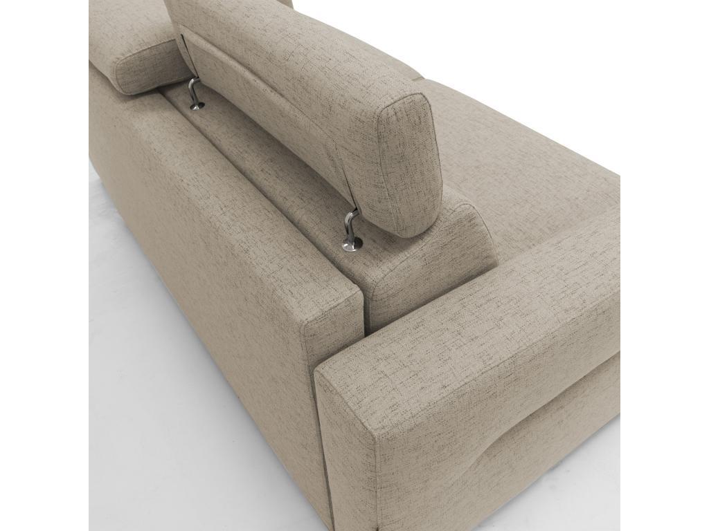 Beige Fabric Mattress, 140 x 197 cm