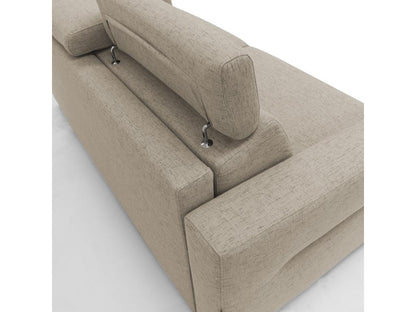 Beige Fabric Mattress, 140 x 197 cm