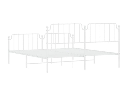 White Metal Bed Frame, 160 x 200 cm - dlz1766456648491