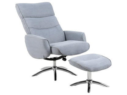 Gray Fabric Accent Chair