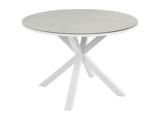 White Glass Table