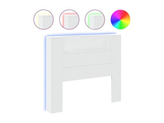 White Headboard Wardrobe, 120 x 16.5 x 103.5 cm