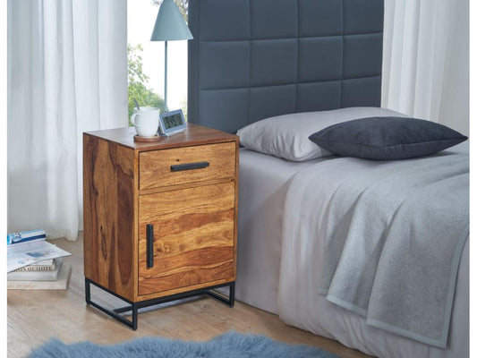 Brown Solid Wood Table, 45 x 35 x 65 cm