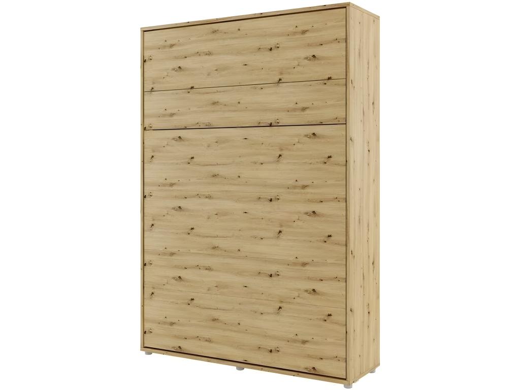 Brown Oak Wood Wardrobe, 140 x 200 cm