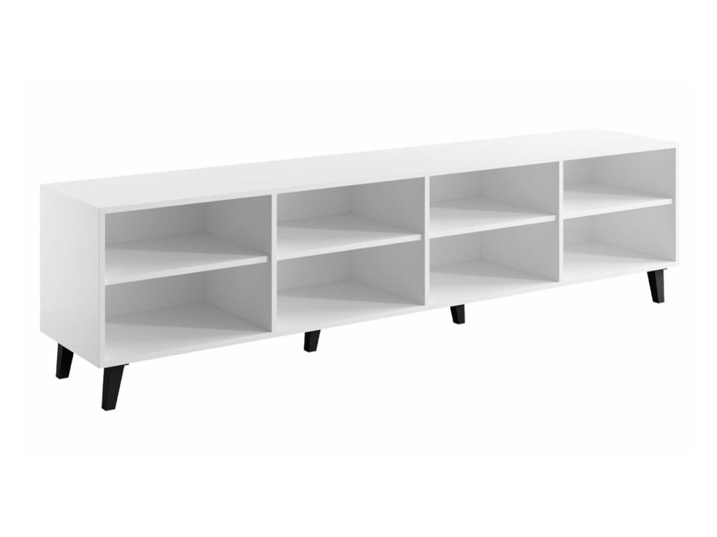 Black Oak Wood TV Stand, 201 x 53 x 42 cm